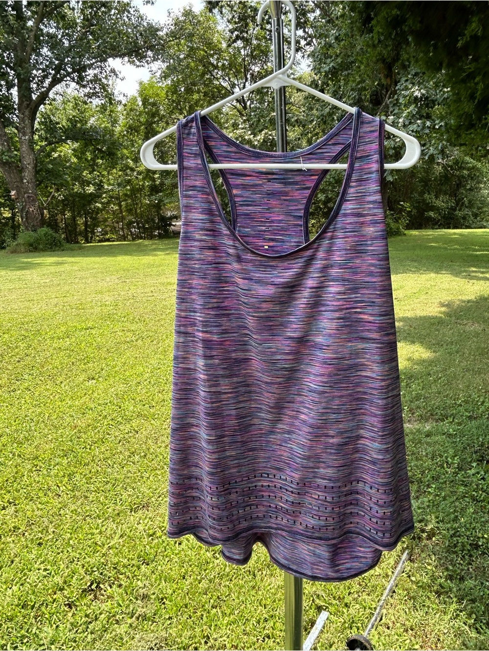 💐 10 for $50 Livi Active Purple Space-Dye Racerback Tank